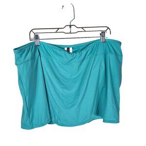 Jantzen Swim Skirt Skort 20W Aqua Blue Poolside Beach Resort Wear Cruise‎ Modest